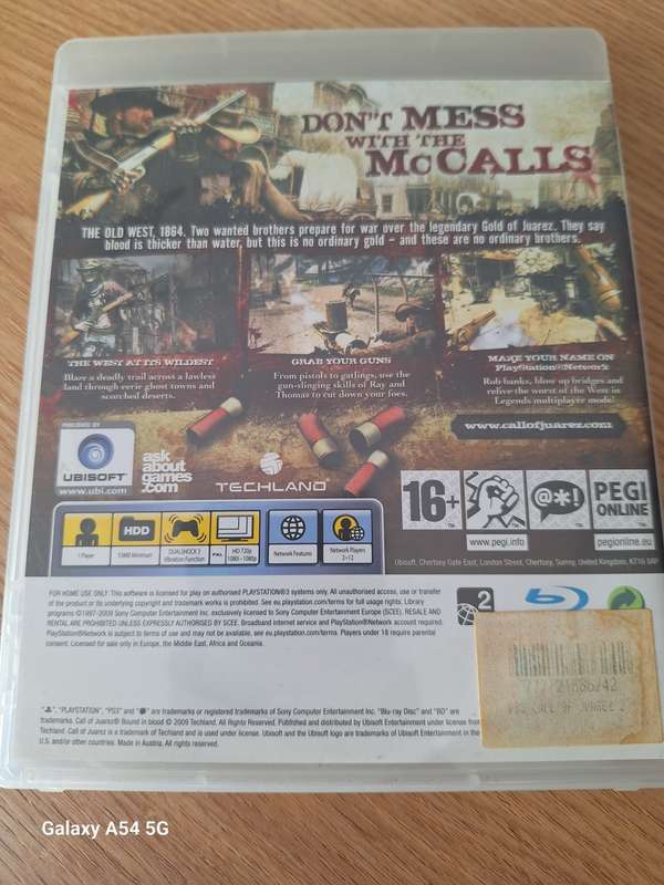 Call of Juarez : Bound in Blood (PS3) - NEXT BUSINESS DAY SHIPPING!