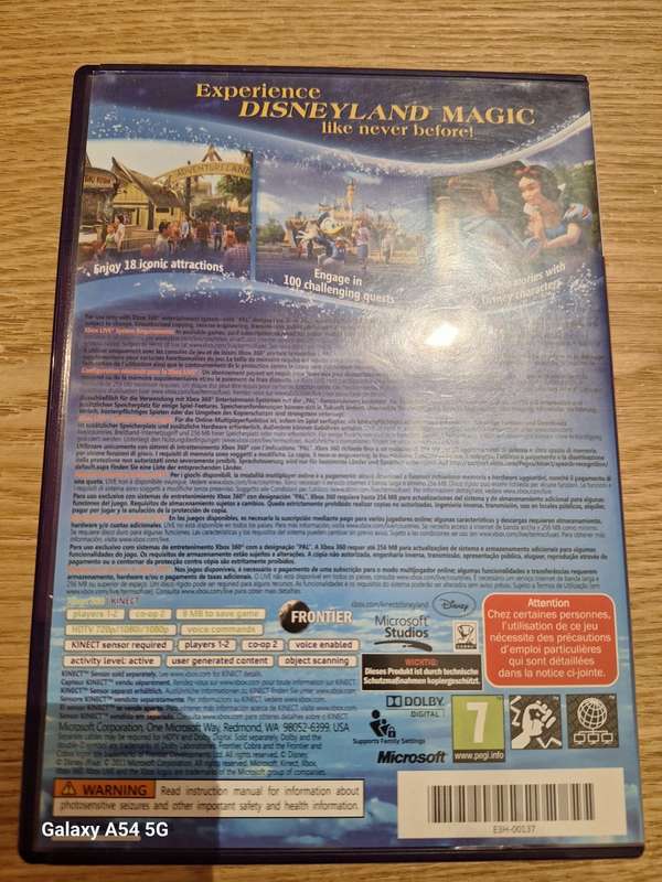 KINECT : Disneyland Adventures - Bundle Copy (XBOX 360) (REQUIRES KINECT SENSOR)