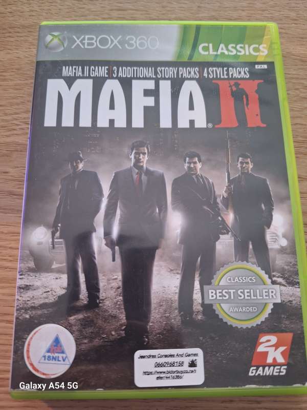 Mafia II (XBOX 360) (COVER CLASSICS - DISC ORIGINAL) - NEXT BUSINESS DAY SHIPPING!