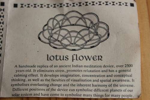 Set of 3 Beautiful hand made meditation lotuses