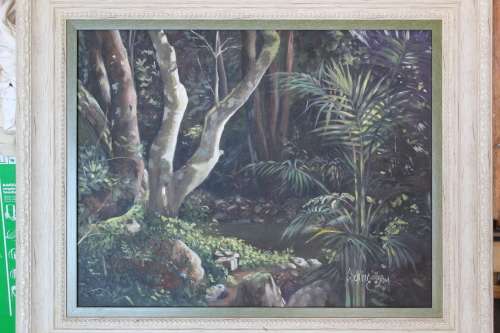 Norbert Schling Oil On Canvas 70.5cms x 55.5cms (Measurements exclude frame)