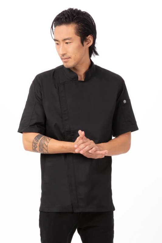 Chef Works Springfield Womens Chef Jacket - Black (XL)