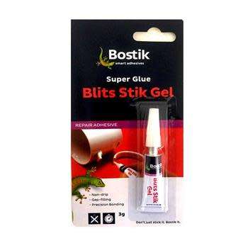 Bostik Super Glue Blits Stik Gel Repair Adhesive 3g
