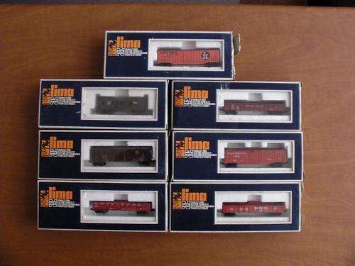 10 X Assorted Lima Wagons (N-Gauge) - Boxed