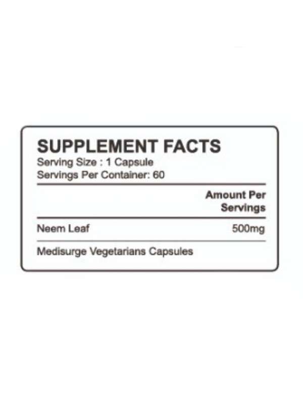 Healthy Life - Neem Capsules - 60`s