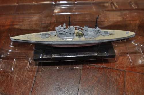 ATLAS DIECAST WARSHIP IN MINT CONDITION,BOXED,HMS KING GEORGE V