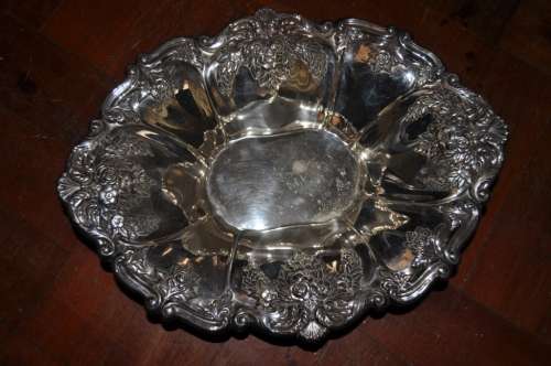 AWESOME PLATED ART NOUVEAU BOWL