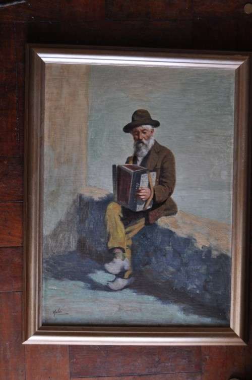 AWESOME VINTAGE PAINTING OIL,SIGNED BY ARTIST