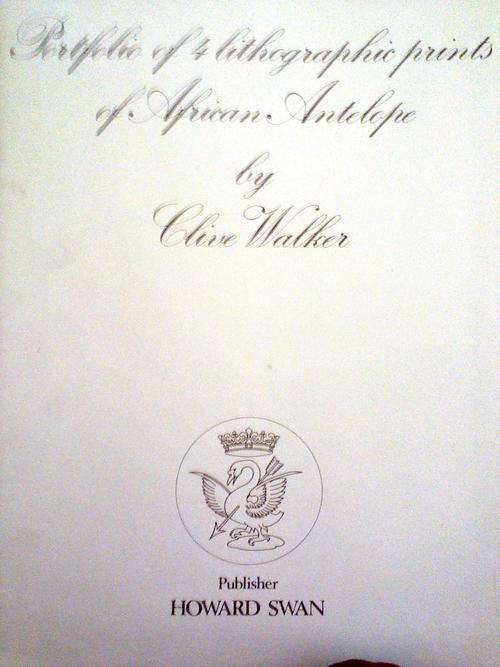 CRAZY START R1 !!!  FOLIO OF PRINTS by CLIVE WALKER(signed ,numbered)