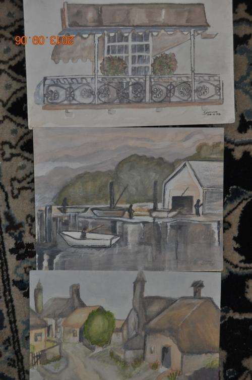 CRAZY START R1 !!!!.3 WATERCOLORS SIGNED GRONNE