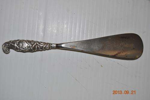 CRAZY START R1 !!!!.STERLING SILVER HALLMARKED SHOE HORN