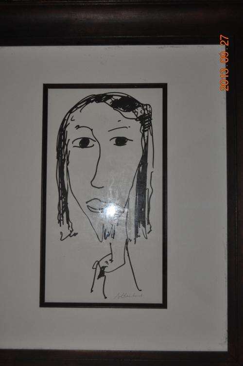 CRAZY START R1 !!!! AMAZING FRANS CLAERHOUT ORIGINAL INK DRAWING OF CHRIST