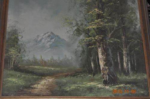 CRAZY START R1 !!!! OIL ON CANVAS FORREST SCENE