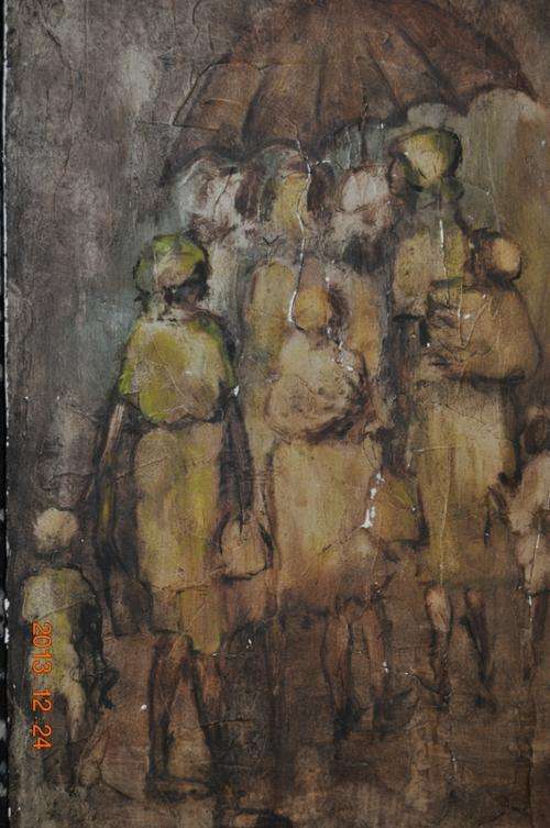 JOSEPHINE DU TOIT !!! OIL ON PANEL !! 1976