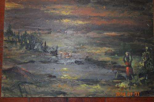 STUNNING!!!  OLD OIL ON BOARD!!!!