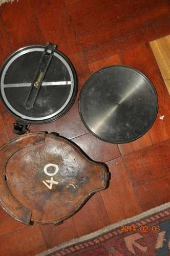 VERY RARE!!!! T.COOKE and SONS  BIG MILITARY COMPASS in LETHER POUCH,GREAT CONDITION!!!!