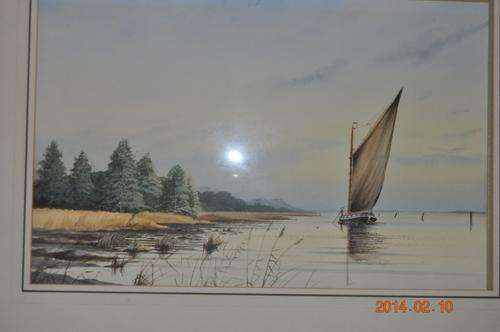 AMAZING!!!!! VERY DETAILED BEAUTIFUL WATERCOLOR BY S.F.CLARKE!!!!