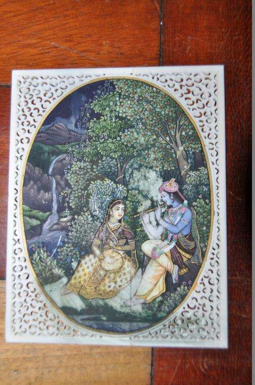 STUNNING AN VERY DETAILED!!!! ORIENTAL MINIATURE ON IVORY!!!!!!
