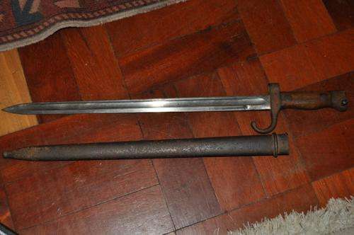 RARE!!! FRENCH BAYONET with metal scabbard
