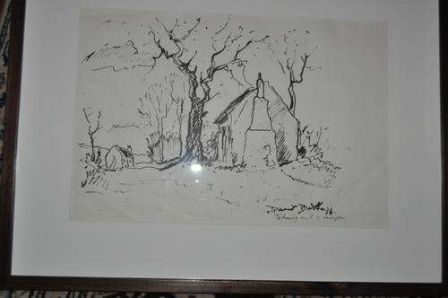 STUNNING INK DRAWING BY FAMOUS DAVID BOTHA !!!!!
