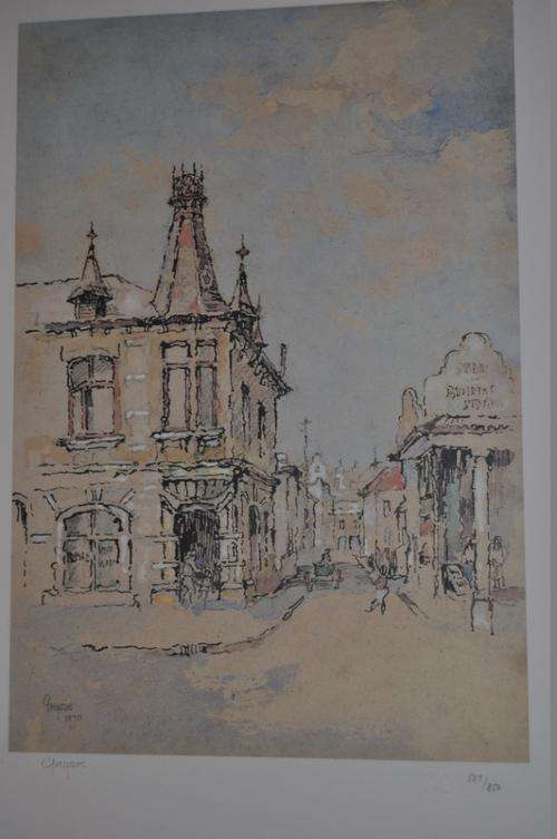 STUNNING SIGNED AND NUMBERED PRINT OF DISTRICT SIX BY GREGOIRE BOONZAIER 537 OF 850