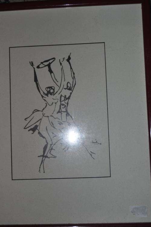 GORGEOUS INK DRAWING,SIGNED