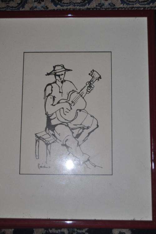 GORGEOUS INK DRAWING,SIGNED
