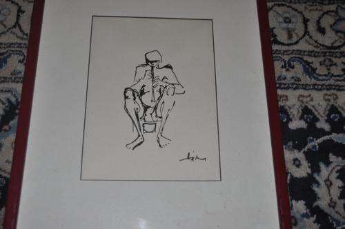 GORGEOUS INK DRAWING,SIGNED