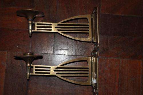 FANTASTIC PAIR OF ART DECO WALL CANDLE HOLDERS