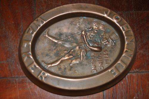 ORIGINAL JOHNNY WALKER COPPER ASHTRAY