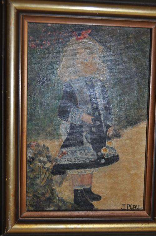 SMALL NICELY FRAMED OIL ON BOARD BY J.PEALL