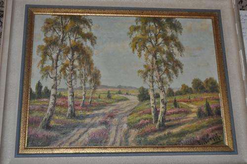 AMAZING OIL ON CANVAS BY GERMAN ARTIST E.KUNZEL