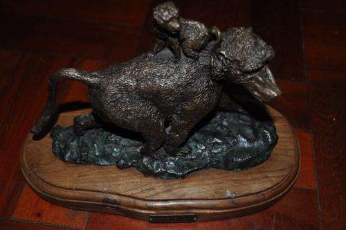 STUNNING BRONZE SCULPTURE BY FAMOUS S.A.ARTIST SID FORMAN,VALUE R12000