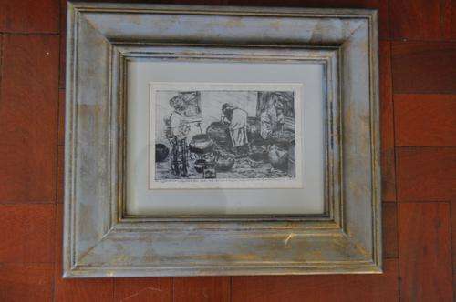 STUNNING ETCHING BY CHRISTOPHER MUSVARUKI,ARTIST PROOF 3 OF 8