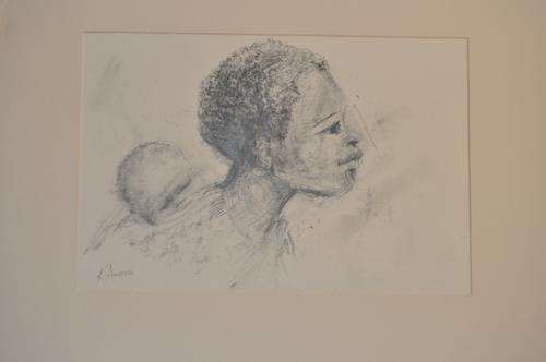 GREAT INVESTMENT!!!AMAZING ORIGINAL DRAWING BY KATHARINE AMBROSE (b 1950-)