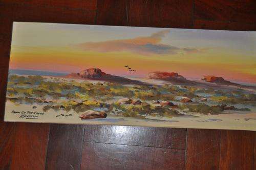 AMAZING ORIGINAL ACRYLIC BY H.ANDERSON "DAWN ON KAROO"