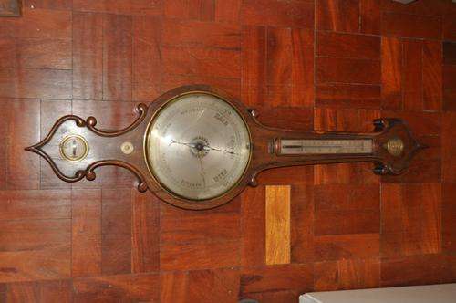 FANTASTIC BAROMETER AND TERMOMETER (2 IN 1) BY ELLIOT AND SON,ASHFORD,CIRCA 1880