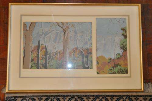 WOW!!! FANTASTIC LITHOGRAPH BY FAMOUS ALICE GOLDIN"MORNING MIST"1981,8 of 20