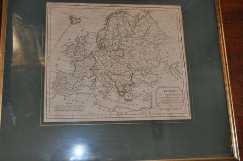 RARE!!! REAL ANTIQUE MAP OF THE EUROPE, BY  ROBERT DE VAUGONDY,1804,VALUE R2000
