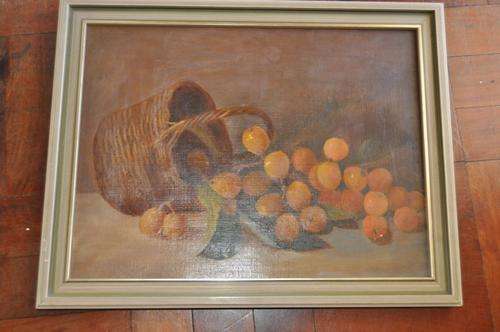 STUNNING OLD OIL ON CANVAS-STILL LIFE-UNKNOWN ARTIST