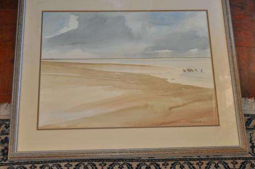GREAT INVESTMENT!!!! NICE BIG WATERCOLOR BY FAMOUS BERT LEWINGTON,DATED 1990