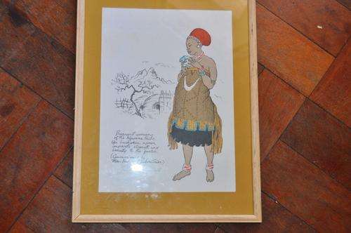 SIGNED LITHOGRAPH BY FAMOUS S.A.ARTIST BARBARA TYRRELL