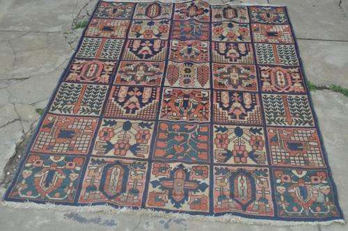 AMAZING VINTAGE HANDMADE PERSIAN SHIRAZ CARPET-BIG ONE 146X221CM
