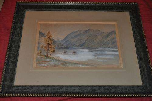 AMAZING OIL WC-HARBOUR SCENE,UNSIGNED,DATED 1877-IN GREAT CONDITION