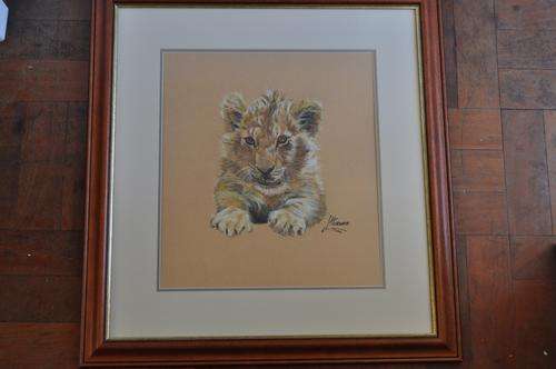 AMAZING MIXEDMEDIA OF WILD CATS BY J.HORWITZ