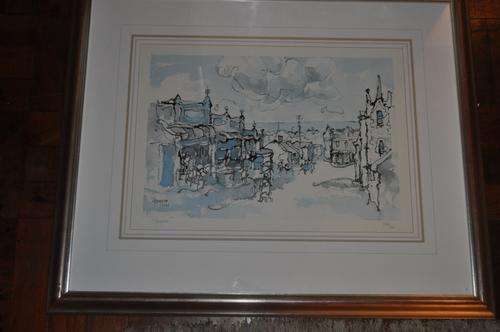 WOW!!! LITHOGRAPH BY GREGOIRE BOONZAIER,SIGNED,NUMBERED,PROOF STAMP