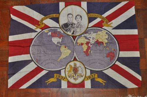 RARE!!! CORONATION 1937 UNION JACK FLAG
