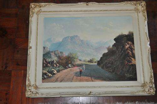 AMAZING OIL ON BOARD BY FAMOUS S.A.ARTIST CHARL VAN NIEKERK