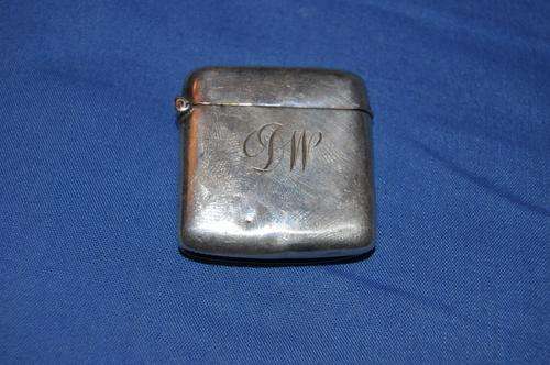 VICTORIAN STERLING SILVER VESTA CASE,HALLMARKED