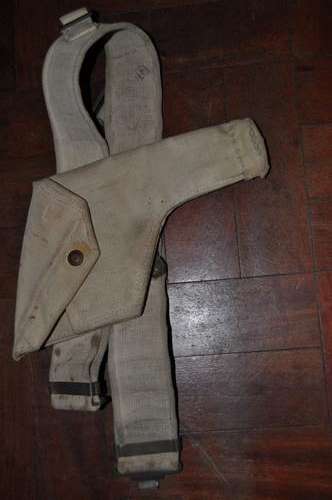 webley gun pouch, and belt in good condition